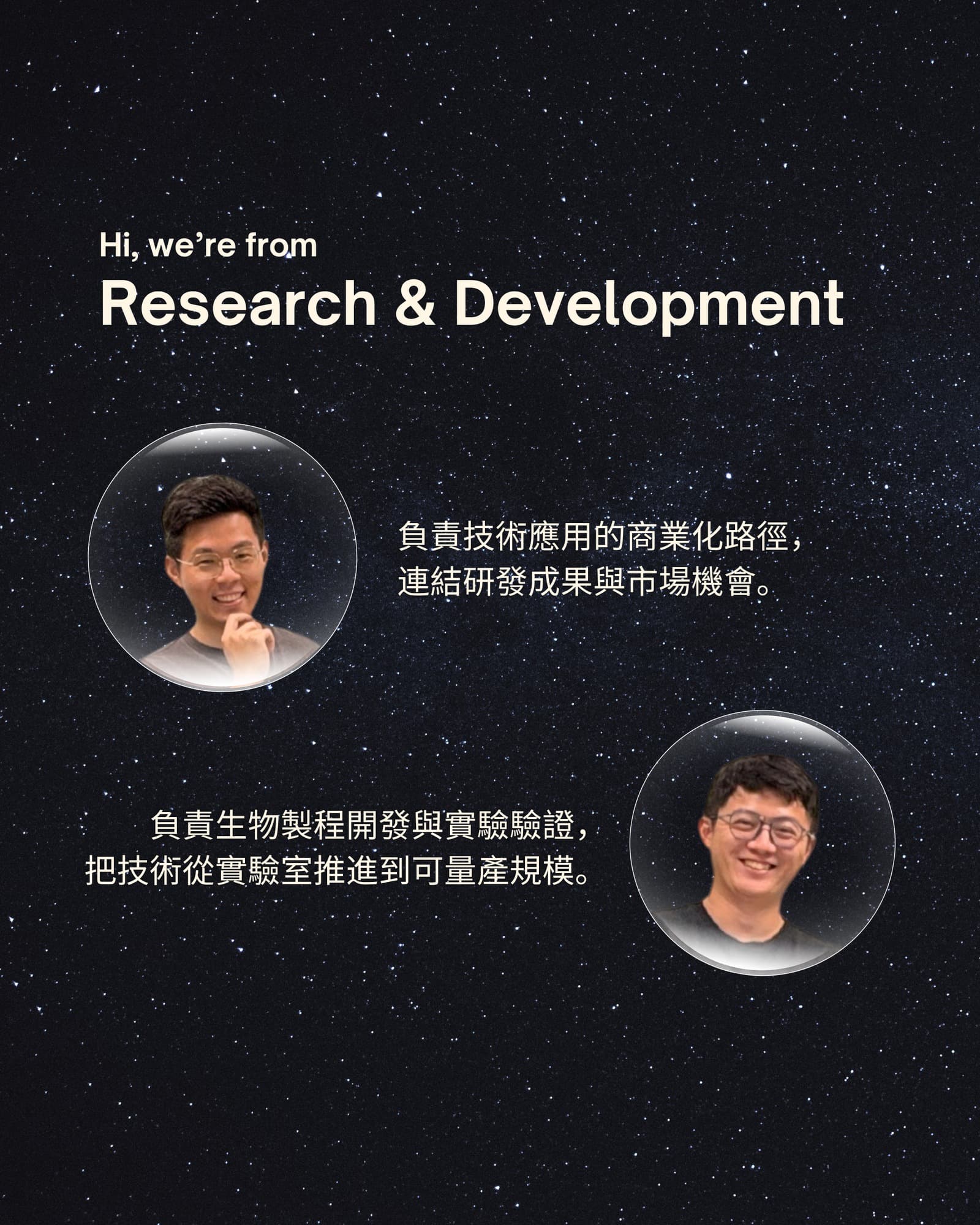 研發團隊介紹：成員與各自負責的工作